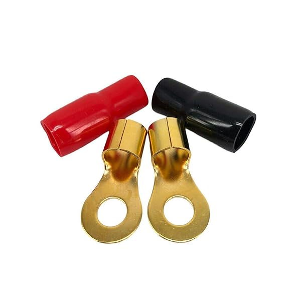 Audiobank Audiobank Complete 0 Gauge Car Amplifier Installation Power Wiring Kit 6500 Watts with 17 Feet Power Cable and 150A Fuse Red - View 7 of 8