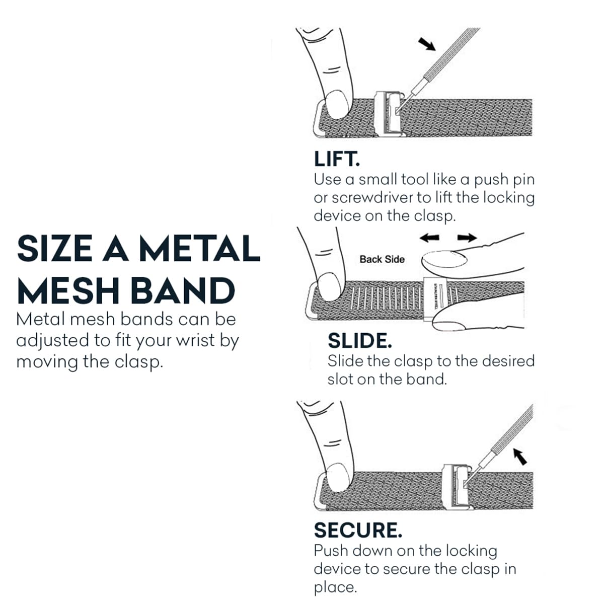 Wristology Maxi Numbers Gold Watch with Metal Mesh Band Easy to Read Large Analog Nurse Watch for Women Men Nurses Teachers OC070N - View 4 of 9