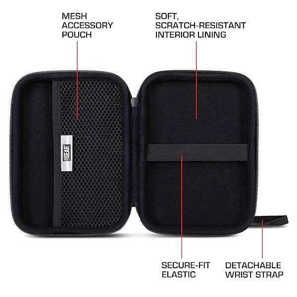 USA Gear USA GEAR 7.5 Inch Hard Shell Camera Monitor Case - Portable Video Monitor Bag Compatible with Feelworld Monitor, Atomos, SmallHD Focus, Shinobi SDI, Lilliput A7s, and More Video Monitors (Galaxy) - View 7 of 11