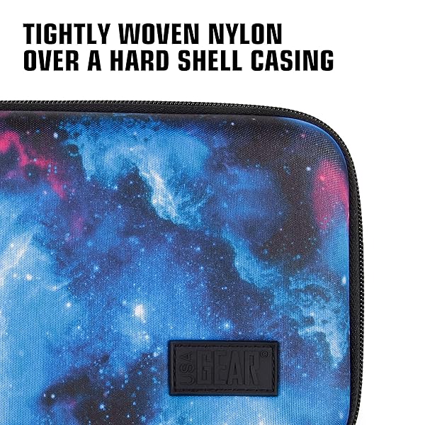 USA Gear USA GEAR 7.5 Inch Hard Shell Camera Monitor Case - Portable Video Monitor Bag Compatible with Feelworld Monitor, Atomos, SmallHD Focus, Shinobi SDI, Lilliput A7s, and More Video Monitors (Galaxy) - View 9 of 11