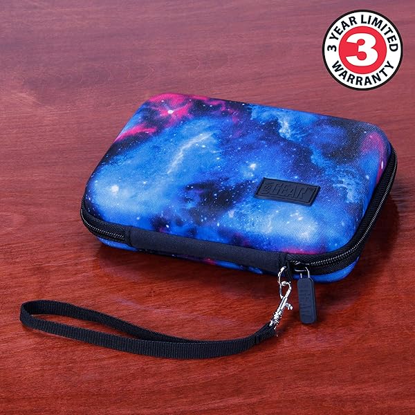 USA Gear USA GEAR 7.5 Inch Hard Shell Camera Monitor Case - Portable Video Monitor Bag Compatible with Feelworld Monitor, Atomos, SmallHD Focus, Shinobi SDI, Lilliput A7s, and More Video Monitors (Galaxy) - View 11 of 11