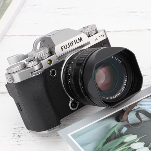 Haoge Haoge LH-X53B Square Metal Lens Hood Shade with Cap for Fujifilm XF 35mm F1.4 R Lens Compatible with X-H1 X-T4 X-T3 X-T2 X-T30 X-Pro3 X-T5 - View 4 of 9