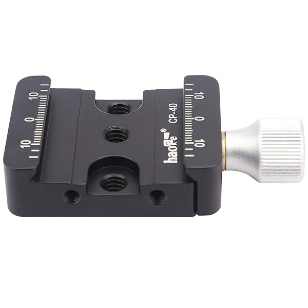 Haoge Haoge CP-40 Quick Release Clamp for Arca-Type DSLR Mirrorless Gimbals Compatible with DJI Ronin S ZHIYUN Crane Manfrotto Tripod - View 4 of 9