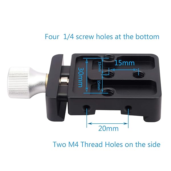 Haoge Haoge CP-40 Quick Release Clamp for Arca-Type DSLR Mirrorless Gimbals Compatible with DJI Ronin S ZHIYUN Crane Manfrotto Tripod - View 7 of 9