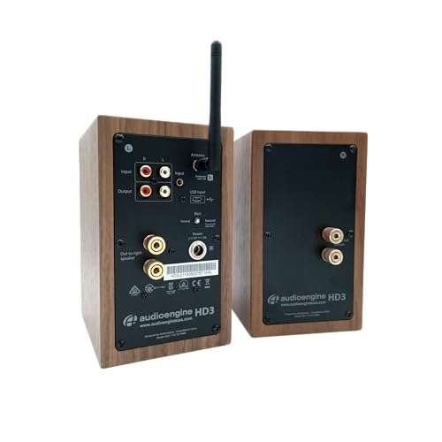 Audioengine Audioengine A2-HD Wireless Bluetooth Speakers: AptX HD for PC & Desktop - USB, RCA, Headphone Compatible - View 3 of 9