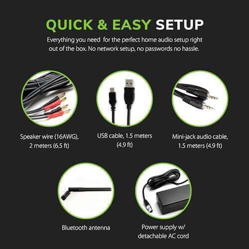 Audioengine Audioengine A2-HD Wireless Bluetooth Speakers: AptX HD for PC & Desktop - USB, RCA, Headphone Compatible - View 7 of 9