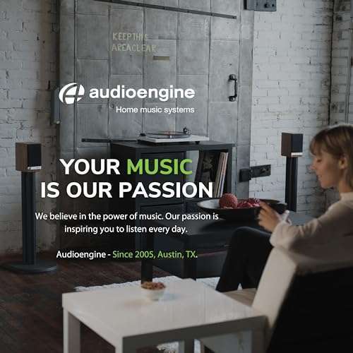 Audioengine Audioengine A2-HD Wireless Bluetooth Speakers: AptX HD for PC & Desktop - USB, RCA, Headphone Compatible - View 8 of 9