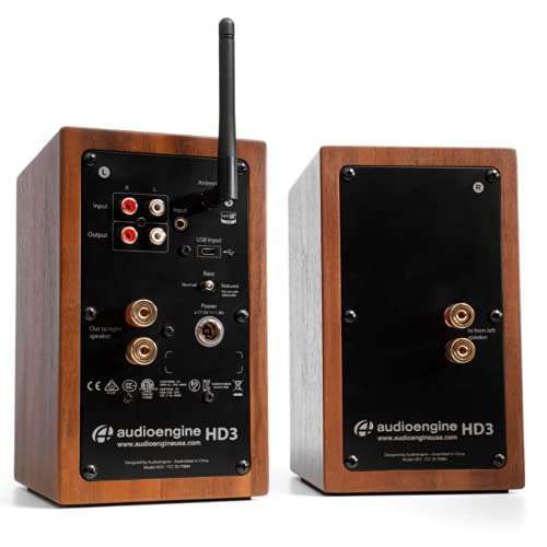 Audioengine Audioengine A2-HD Wireless Bluetooth Speakers: AptX HD for PC & Desktop - USB, RCA, Headphone Compatible - View 9 of 9