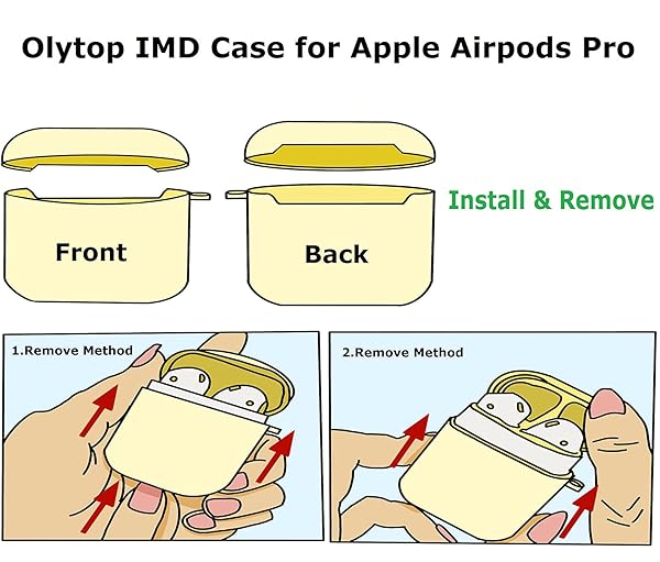 Olytop Olytop Cute Cow Case for Airpods Pro 1st 2nd Generation Protective Cover with Keychain Black Cow Design for Women and Girls - View 7 of 7