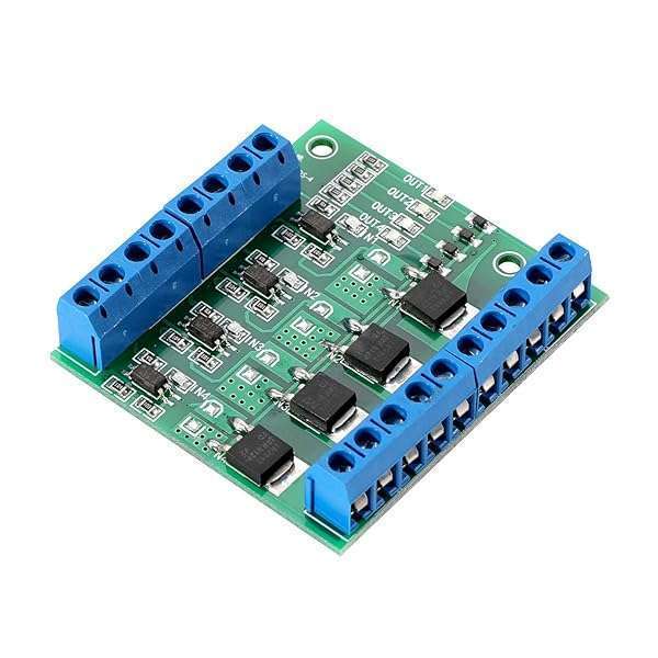 ANMBEST ANMBEST 4-Channel MOSFET Trigger Switch Module - 400W PWM Control for 3.7-27V, 10A Power Management