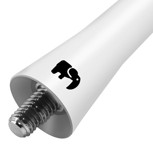 ONE250 ONE250 Short Copper Core Antenna for Harley Davidson Motorcycles Street Glide Road Glide Road King Electra Glide 1998-2024 Optimized Reception White - View 6 of 7