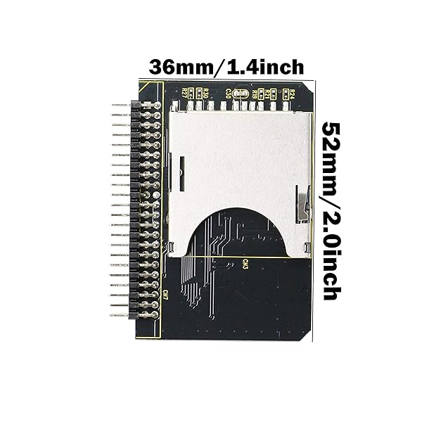 GINTOOYUN "GINTOOYUN SD Card to 2.5" IDE Adapter: Convert SD/SDHC/SDXC to 44 Pin Male for Easy Memory Expansion" - View 4 of 8