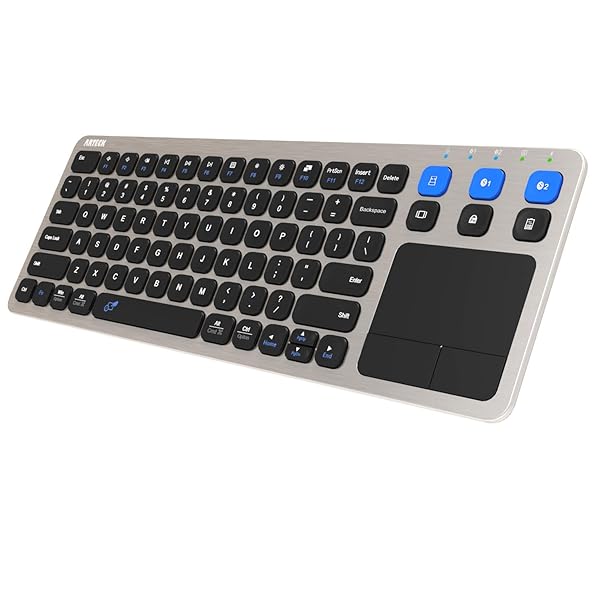 Arteck Arteck Universal Wireless Bluetooth Touch Keyboard Multi-Device with Touchpad for Smart TV TV Box Mac and HTPC - View 2 of 8