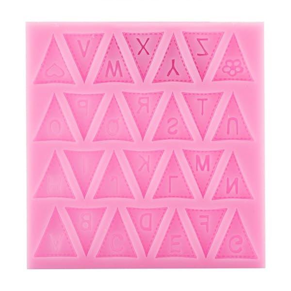 Hilitand Silicone Candy Flag Alphabet Baking Cake Chocolate 3D 26 Letters Molds for Creative Desserts - View 3 of 8