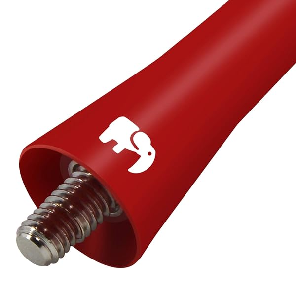 ONE250 ONE250 Short Copper Core Antenna 2.5 inch for Nissan Frontier Titan Rogue Pathfinder Optimized FM AM Reception Red - View 6 of 7