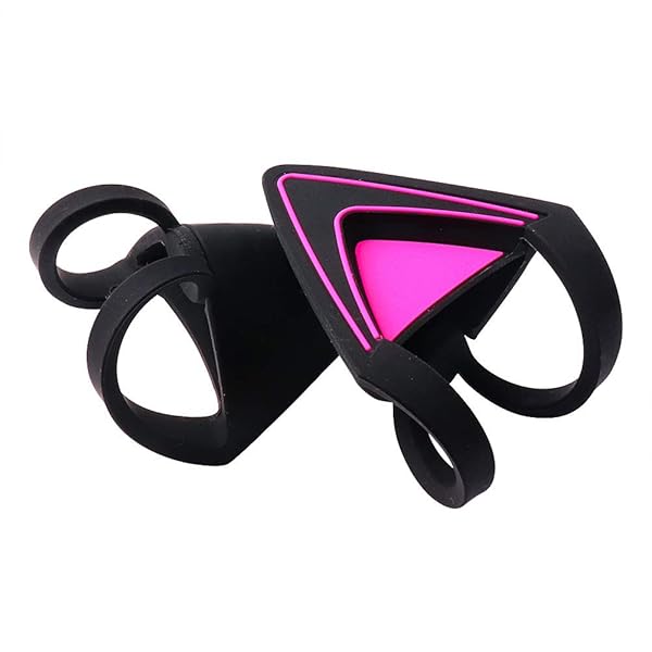 HUYUN HUYUN Purple Silicone Cat Ears for Razer Kraken 2019 & TE Headsets - Cute Attachable Accessory - View 5 of 8