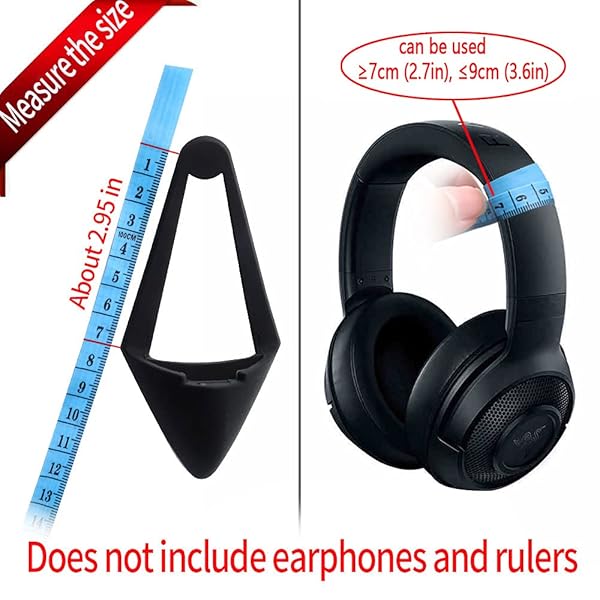 HUYUN HUYUN Purple Silicone Cat Ears for Razer Kraken 2019 & TE Headsets - Cute Attachable Accessory - View 6 of 8