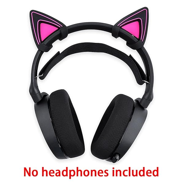 HUYUN HUYUN Purple Silicone Cat Ears for Razer Kraken 2019 & TE Headsets - Cute Attachable Accessory - View 8 of 8