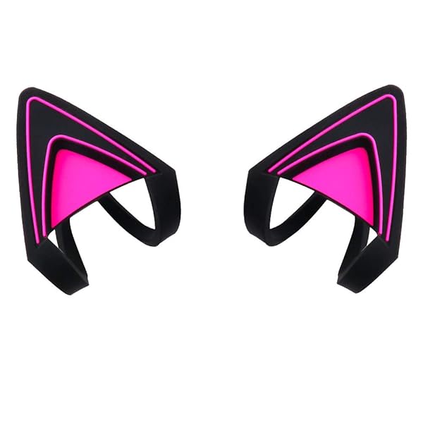 HUYUN HUYUN Purple Silicone Cat Ears for Razer Kraken 2019 & TE Headsets - Cute Attachable Accessory - View 2 of 8