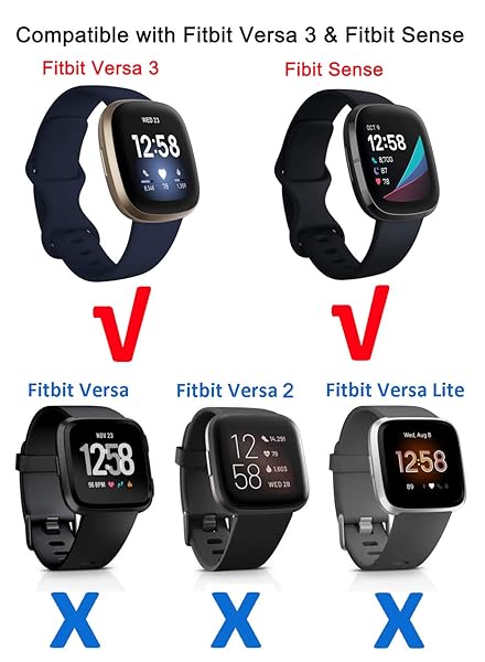 Youniker Youniker 6 Pack Fitbit Versa 3 Screen Protector Film for Fitbit Sense Smartwatch Crystal Clear HD Anti Scratch Anti Fingerprint Cover - View 2 of 9