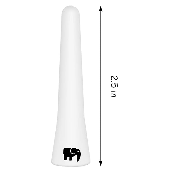 ONE250 ONE250 Short Copper Core Antenna 2.5 inch for Dodge RAM Trucks 1994-2024 Optimized FM AM Reception White - View 2 of 7