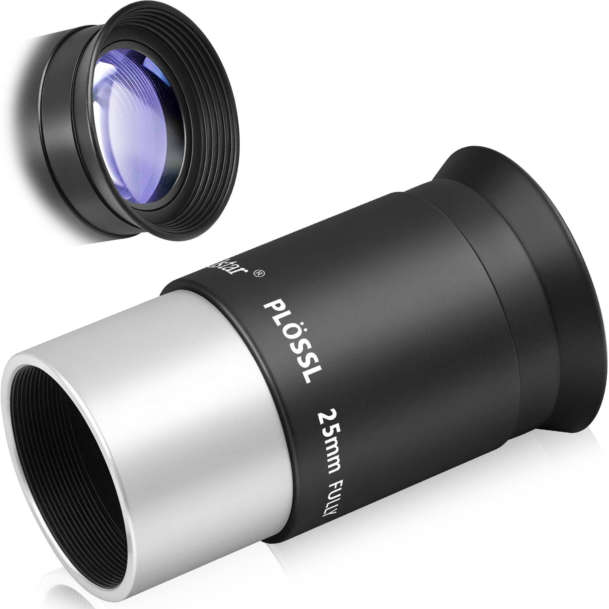 Alstar 125 Inch Plossl Telescope Eyepiece 25mm Fully Multicoated Optical Lens for 125inch Astronomic Telescope and Astronomy Filters