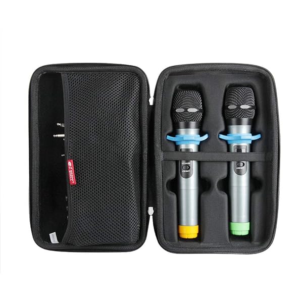 Hermitshell Hermitshell Hard Travel Case for Fifine UHF Dual Channel Wireless Handheld Microphone System K036