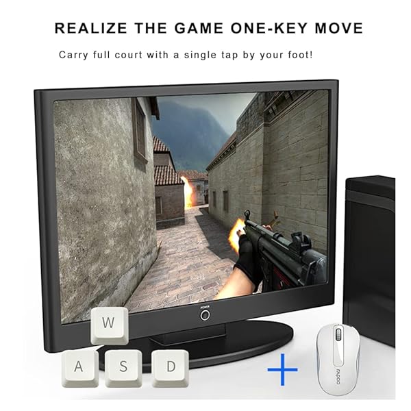 PCsensor PCsensor USB Foot Pedal 3 Key Programmable Foot Switch for Gaming Office Work and Music Page Turning - View 2 of 7