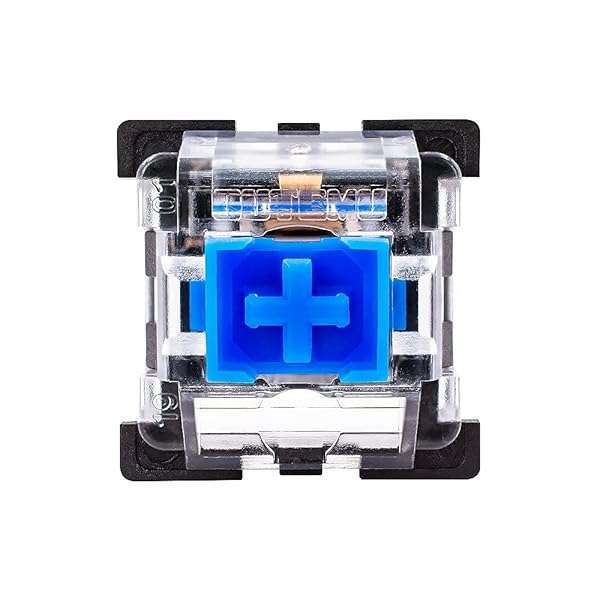 Granvela OUTEMU Blue Switches 3-Pin Tactile Clicky - 20 Pack for Mechanical Keyboards with Switch Puller - Gateron & Cherry MX Equivalent - View 4 of 7