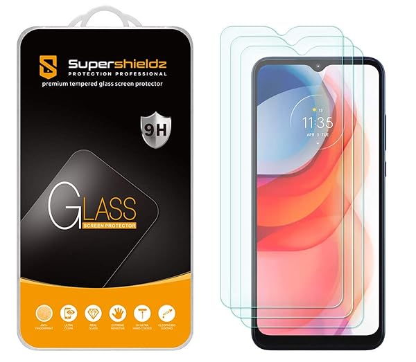 Supershieldz Supershieldz 3 Pack Tempered Glass Screen Protector for Motorola Moto G Play 2021 Anti Scratch Bubble Free