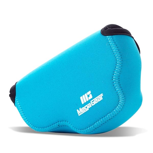 MegaGear MegaGear MG1937 Ultra Light Neoprene Camera Case for Olympus OM-D E-M10 Mark IV Blue - View 4 of 5