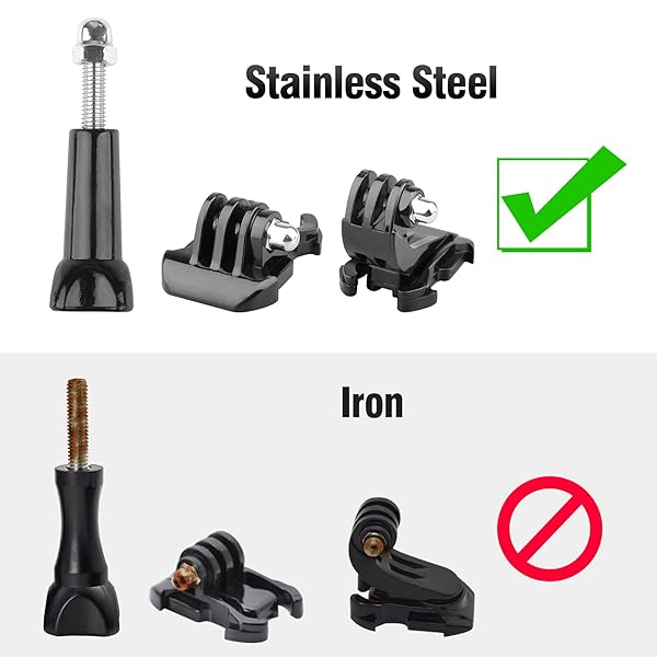 ChromLives J Hook Buckle Mount for Gopro Stainless Steel Quick Release Clip Compatible with Hero 11 10 9 8 7 Anti Rust Design - View 2 of 6