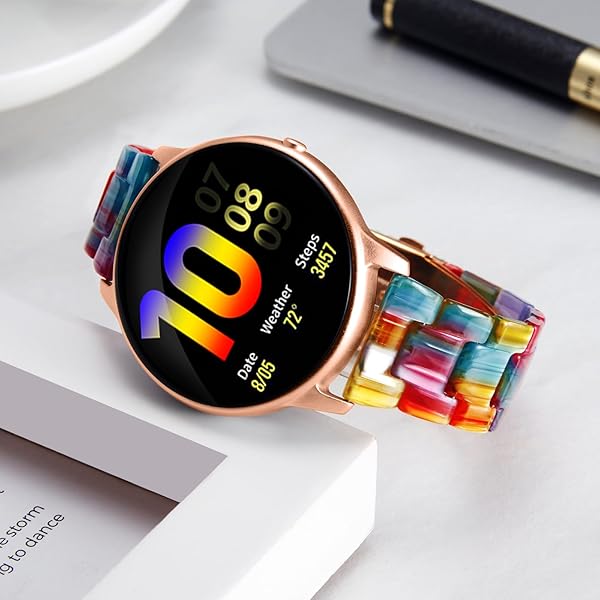 BINLUN Resin Watch Bands Replacement Straps for Men Women Quick Release Lightweight 22mm Fashion Skin-Friendly Wrist Bands in 14 Colors - View 5 of 7