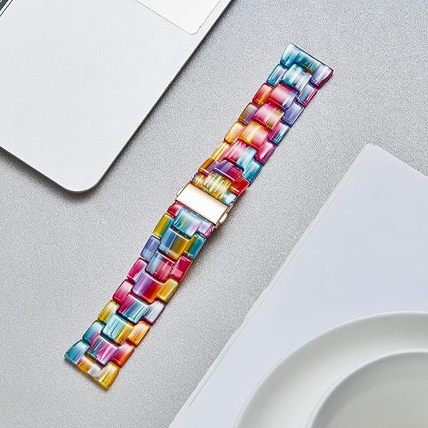 BINLUN Resin Watch Bands Replacement Straps for Men Women Quick Release Lightweight 22mm Fashion Skin-Friendly Wrist Bands in 14 Colors - View 7 of 7