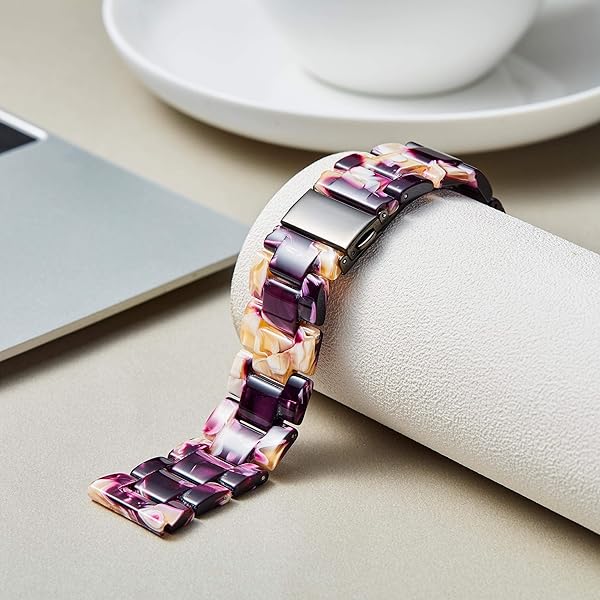 BINLUN BINLUN Resin Watch Straps for Women Replacement Band 18mm 20mm 22mm 14 Colors Quick Release Wrist Strap for Men Smart Watch Bracelets - View 3 of 7