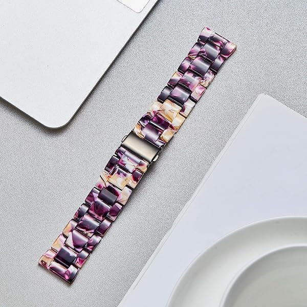 BINLUN BINLUN Resin Watch Straps for Women Replacement Band 18mm 20mm 22mm 14 Colors Quick Release Wrist Strap for Men Smart Watch Bracelets - View 7 of 7