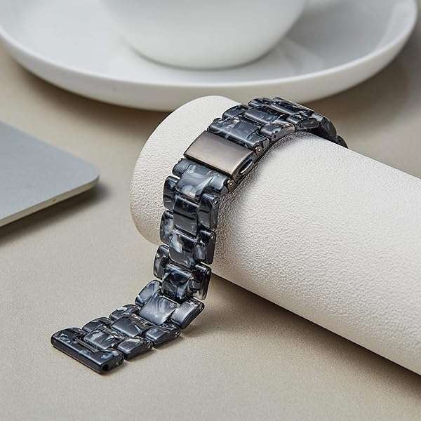 BINLUN Resin Watch Bands for Men & Women - 14 Colors, Quick Release, Lightweight, 18/20/22mm Sizes - Skin-Friendly Smartwatch Straps - View 5 of 9
