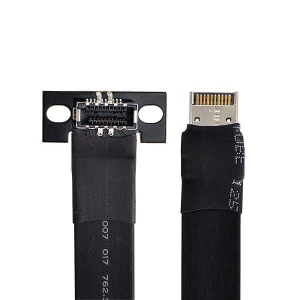 cablecc Cablecc USB 3.1 Front Panel IDC Header Male to Female Type E Motherboard Extension Data Cable 50cm - View 3 of 6