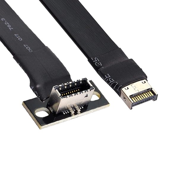 cablecc Cablecc USB 3.1 Front Panel IDC Header Male to Female Type E Motherboard Extension Data Cable 50cm - View 5 of 6