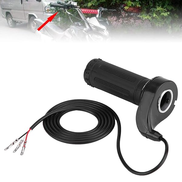 Yosoo Health Gear Universal Motorcycle Twist Throttle Grip for E-Bikes & Scooters - 3-Wire Speed Control - View 9 of 11