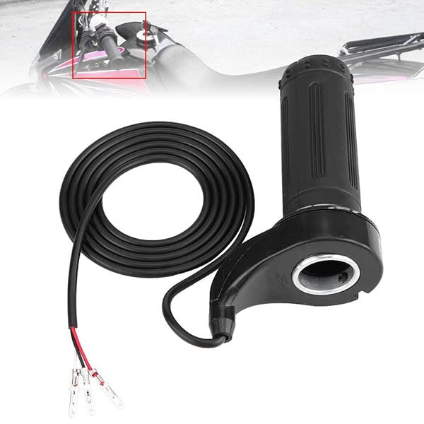 Yosoo Health Gear Universal Motorcycle Twist Throttle Grip for E-Bikes & Scooters - 3-Wire Speed Control - View 10 of 11