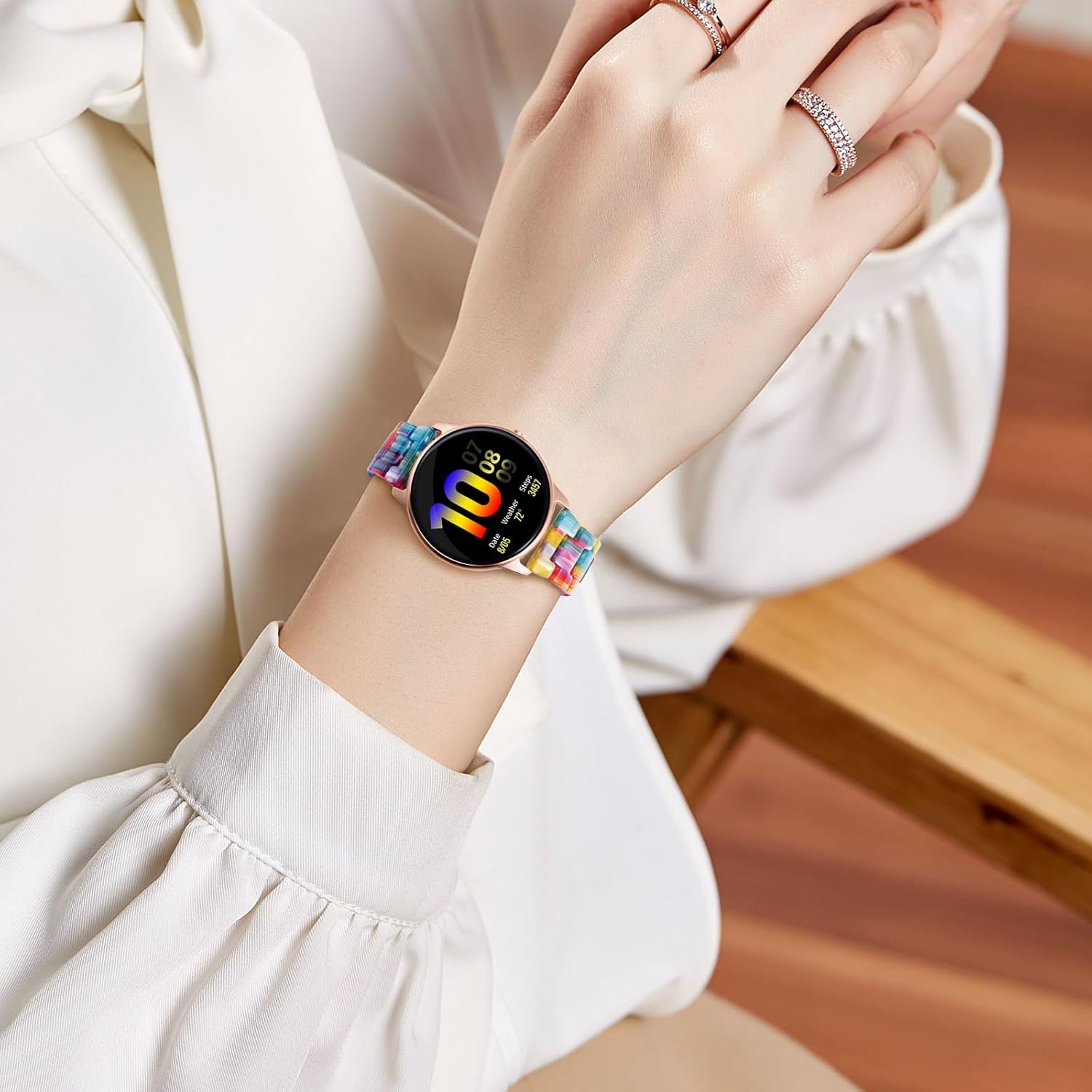 BINLUN Resin Watch Bands Replacement Straps for Men and Women in 14 Colors Lightweight Quick Release 18mm Smartwatch Band - View 2 of 9