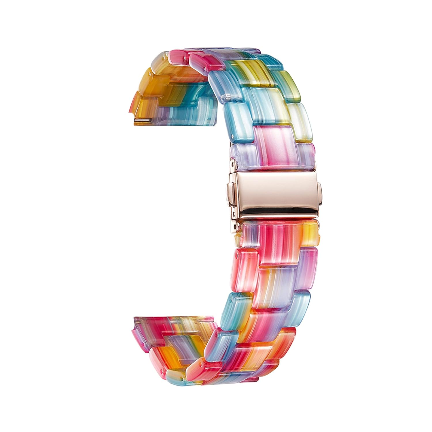 BINLUN Resin Watch Bands Replacement Straps for Men and Women in 14 Colors Lightweight Quick Release 18mm Smartwatch Band