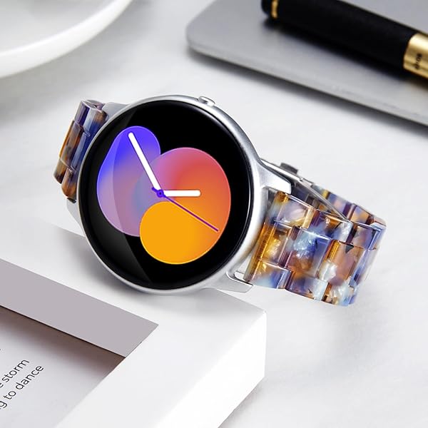 BINLUN Resin Watch Bands Replacement Straps Quick Release Lightweight Ocean Blue 18mm Skin Friendly Fashion Wrist Bands in 3 Sizes - View 2 of 7