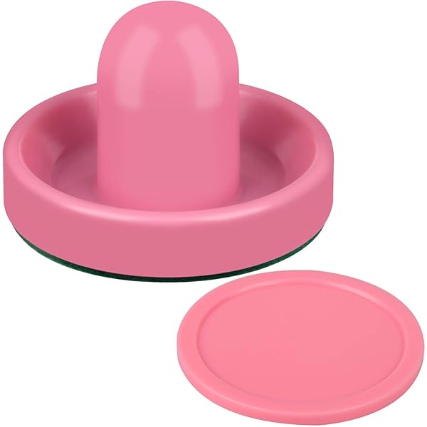 ONE250 Air Hockey Pushers and Pink Pucks Replacement Set 4 Strikers 4 Pucks for Game Tables Accessories - View 3 of 7