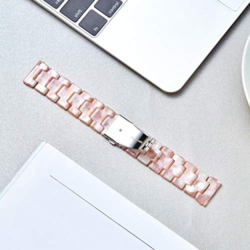 BINLUN BINLUN Resin Watch Bands Replacement Straps for Men Women Quick Release Lightweight Fashion Casual 14 Colors 18 20 22mm - View 6 of 7