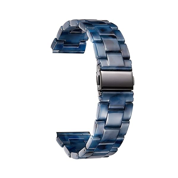 Resin Watch Bands Replacement Straps for Men and Women in Dark Blue Quick Release Lightweight 14 Colors Available 3 Sizes Fashionable and Skin Friendly