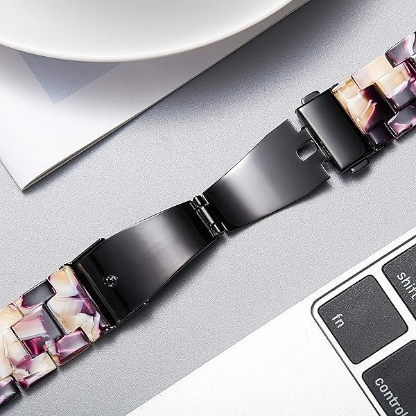 BINLUN BINLUN Resin Watch Straps for Women Replacement Band 18mm 20mm 22mm Quick Release Wrist Strap for Men Smart Watch Bracelets 14 Colors - View 4 of 7