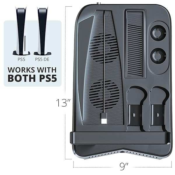 Skywin Skywin PSVR Charging Station Display Stand for PS5 VR Headset and Controller with Fan and Hub for Cool Charging and Showcasing - View 2 of 6