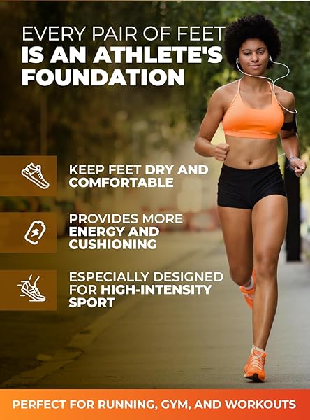 EASYFEET Running Athletic Shoe Insoles for Men and Women - Shock Absorption Comfort Inserts for Sports Walking Hiking Tennis Basketball - View 4 of 7